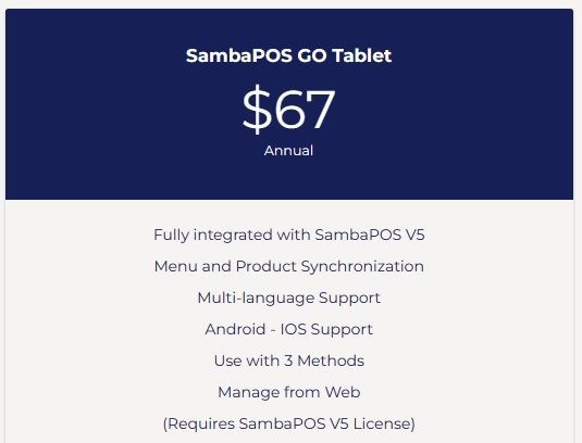 SambaPOS Go Tablet, you can update your menu quickly, instantly, and in real time. You can immediately update your restaurant’s latest offerings to your menu and also remove unavailable items.